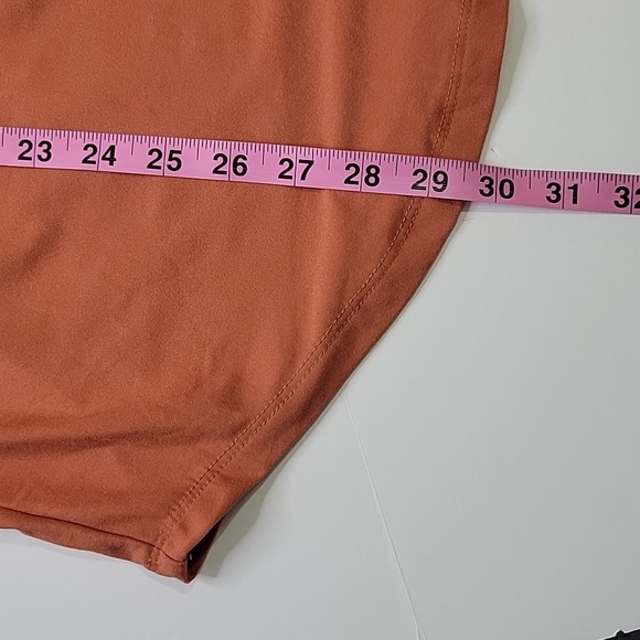 Derek Heart Orange Dress SZ L - Picture 9 of 11